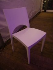 Luxe witte stoel