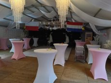 Tafel Sta tafel rok roze
