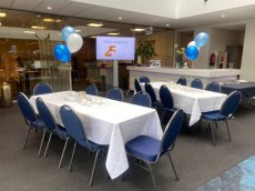 Stoel Stapel stoel blauw